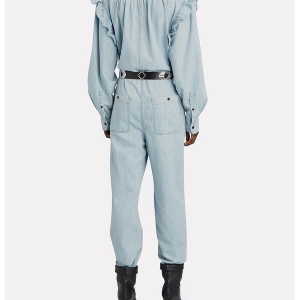 Isabel Marant Etoile Gayle Denim Jumpsuit Size 38 - Picture 4 of 8